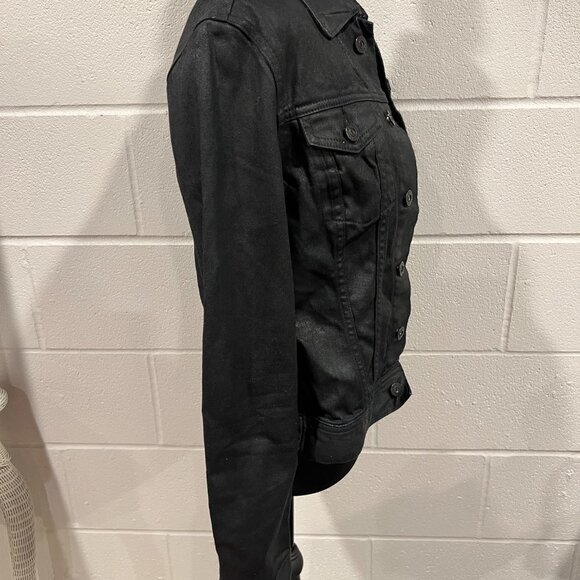 AG Jeans Small Soft Jean Jacket – Charcoal Grey Classic - Picture 8 of 9